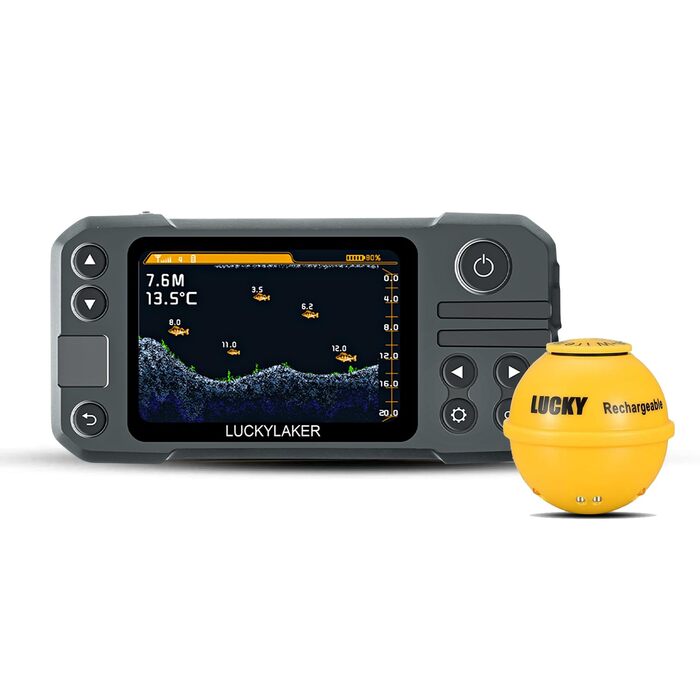 ПОЩАСЛИВИЙ каяк портативний ехолот перетворювач бездротовий ехолот ехолот човен акумуляторний ручний глибиномір риболовля MT-202