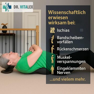 Масажер для спини Dr. Vitalex 3-в-1 OrthoFlex Pro, електрична подушка для поперекової підтримки з підігрівом та вібрацією, масажер для попереку та хребта, темно-сірий, 59*23*8 см