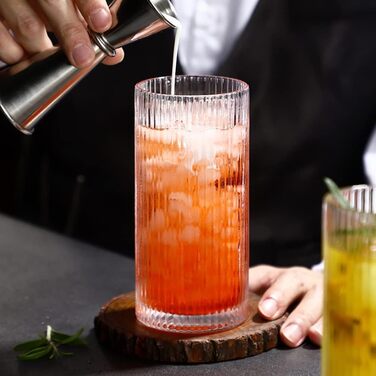 Набір коктейльних келихів ALINK з 4 шт. , келихи для пива, склянки для води, келихи для лонг-дрінку, склянки для пиття, склянки дл