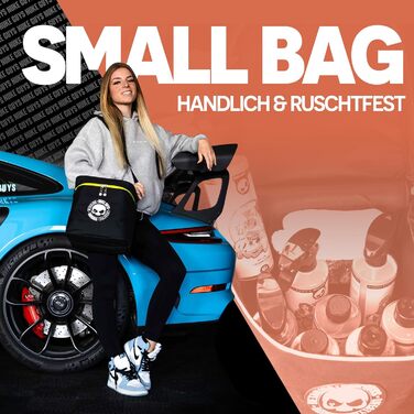 Сумка для автохімії Nuke Guys Мала Зручна сумка для багажника з липучкою для надійної фіксації Органайзер для зберігання засобів догляду за автомобілем Автомобільна сумка в багажник, мала