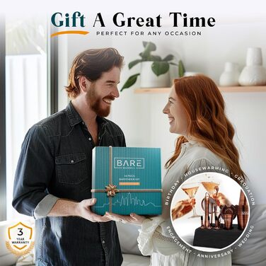 Професійний набір шейкерів для бармена Mixology з 14 предметів для коктейлів Martini (витримана мідь)