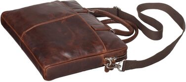 Сумка через плече шкіряна вінтажна велика сумка через плече елегантна сумочка для офісу ділової роботи ноутбук 13.3 дюйма портфель