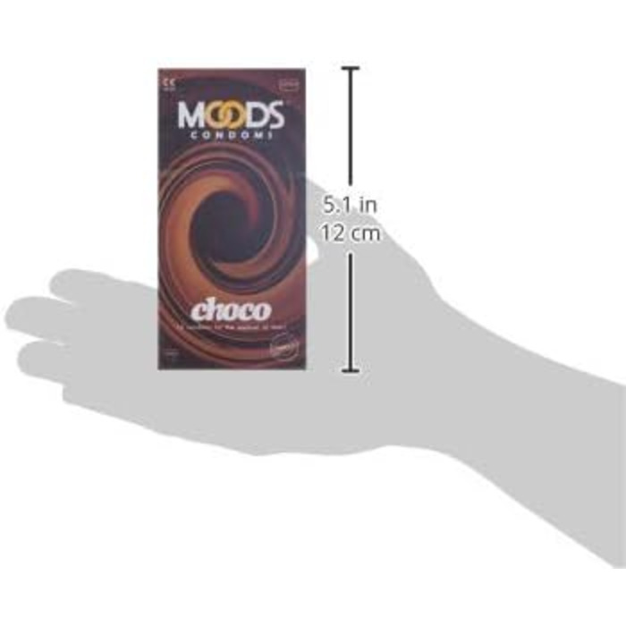 Презервативи MOODS Choco - 12 презервативів зі смаком шоколаду для чудових моментів на двох