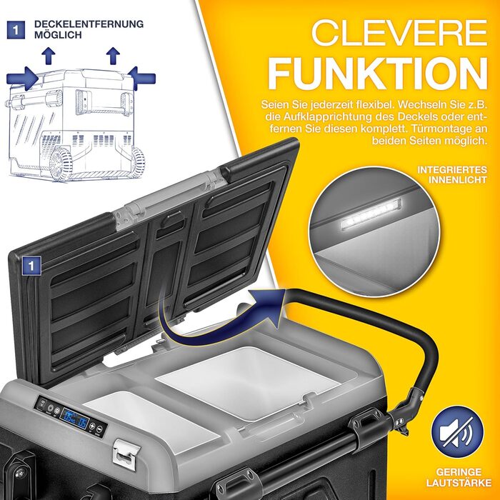 Компресорна холодильна камера електрична 40-60 літрів Морозильна камера електрична WIFI-APP управління 12/24 V 230V Холодильник до