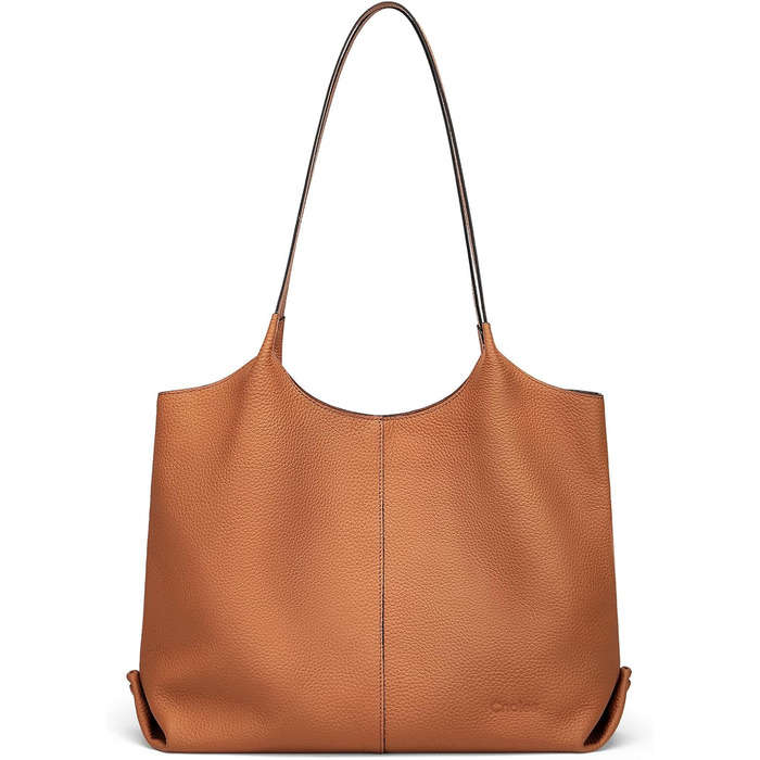 Жіноча сумка для шопінгу зі шкіри Сумка велика жіноча сумка через плече для офісу школи шопінгу коричнева-0084l 39cmX12cmX28.5cm