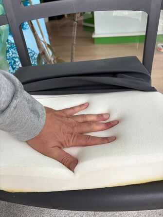 Протипролежнева подушка, в&39язкоеластична, 40x40x7 см - для використання в інвалідних візках, офісах та транспортних засобах - водовідштовхувальний чохол - постуральний дизайн