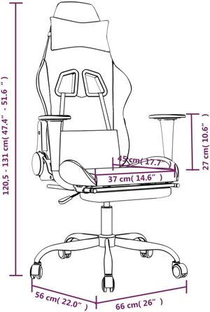 Геймерське крісло, офісне крісло, з підставкою для ніг, чорно-зелене, штучна шкіра