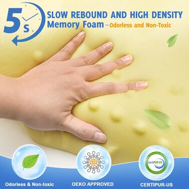 Подушка для шиї та шийного відділу хребта для тих, хто спить на боці, сіра, біла, стандартна