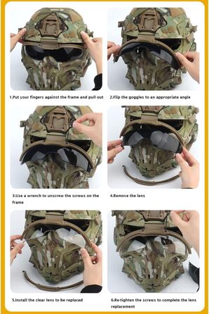 Тактичний шолом для страйкболу, вбудована гарнітура, вентилятор із захистом від запотівання, штормовий шолом, знімна маска, пейнтбольний спорядження, спорядження для страйкболу, захисний шолом BCP