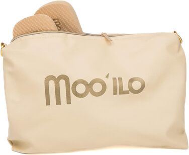 Бежевий - Жіночі літні шльопанці-шльопанці mooilo з бежевими стразами (вишиті вручну) - Ультрам&39яка підошва - Дизайн, зроблено в Німеччині, розмір 40 EU, Бежевий