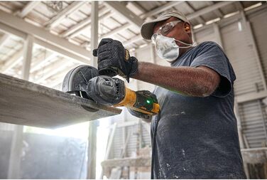 Кутова шліфувальна машина Dewalt (1700 Вт, діаметр диска 125 мм, безщіткова, малообслуговувана, плавний пуск, вкл. захисний кожух,