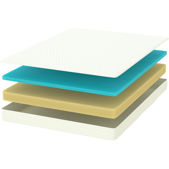 Матрац Zinus 140x200 см H3 - Збагачений зеленим чаєм для тривалої свіжості - Висота 15 см - Ергономічний матрац з холодної піни - Сертифікований Oeko-TEX - Виготовлено за німецькими стандартами 140 x 200 см Висота 15 см Холодний гель