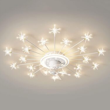 Вт світлодіодний стельовий світильник з можливістю регулювання, стельовий вентилятор зі світлодіодним підсвічуванням, регульована