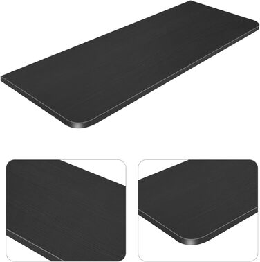 Дерев&39яний настінний розкладний стіл Kedia, компактний обідній стіл, письмовий стіл, кухонний стіл, стіл для ноутбука, обідній стіл, офісний стіл (60 * 30 * 1,6 см, чорний) 60*30*1,6 см, чорний