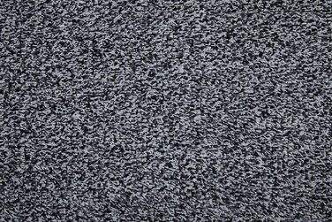 Килимок для дверей andiamo Amadis, килимок для очищення для внутрішніх та критих зовнішніх приміщень, можна прати, виготовлений з бавовни з нековзною підкладкою, 50 x 150 см, темно-сірий, сірий, 50 x 150 см (прямокутний), Amadis