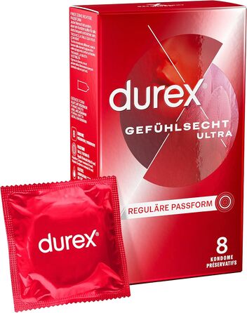 Презервативи Durex Gefühlsecht Ultra, ультратонкі, 54 мм, 8 шт