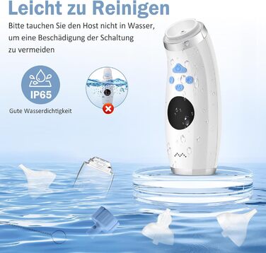 Акумуляторний назальний аспіратор для новонароджених електричний, IP65 водонепроникний електричний назальний аспіратор-пилосос для