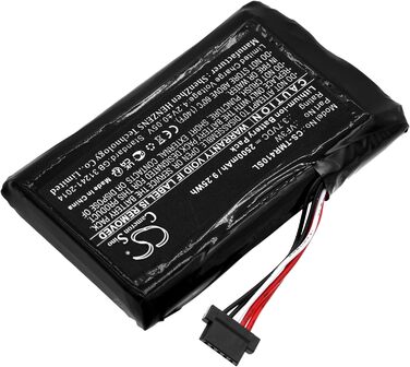 Замінний акумулятор Cameron Sino для TomTom 4GE40, Great Rides Edition, Rider 400, Rider 410, Rider 550. Артикул TomTom LHA11133000, LHA11138000, VF3W 2500mAh / 9.25Wh