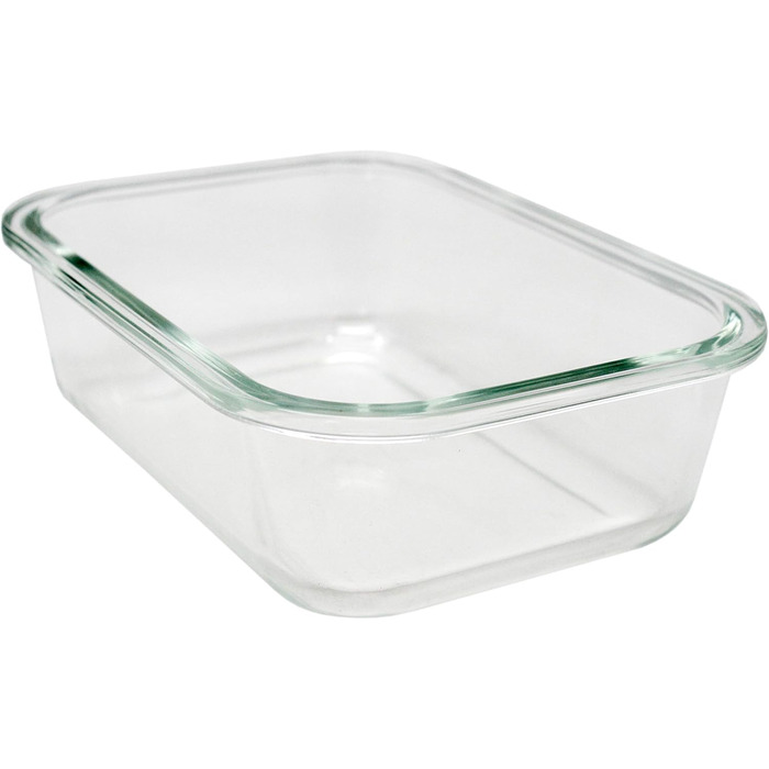 Скляна банка для зберігання продуктів Nerthus з бамбуковою кришкою, 1500 мл, боросилікатне скло, прозора