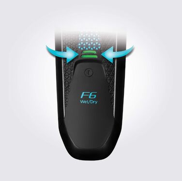 Чоловіча електробритва Remington F6 Aqua (бритва для вологого та сухого гоління, 100 водонепроникна, розкладний тример для детального та довгого волосся, літієва батарея 60 хв, функція заряджання через USB) Сітчаста бритва F6000