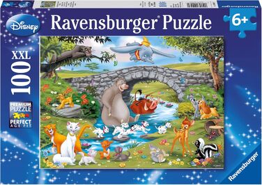 Дитячий пазл Ravensburger - 10947 Сім&39я Друзів тварин - пазл Дісней для дітей від 6 років, 100 елементів у форматі XXL