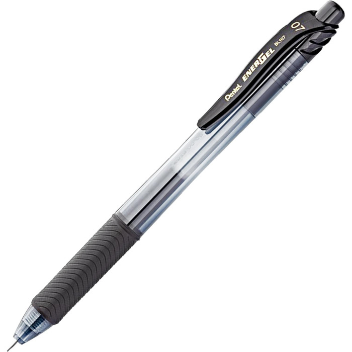 Ручка Pentel Energel X BL107 Gel Rollerball, висувна, наконечник 0,7 мм, пакет молюсків (12 шт. , незамінна) Essential 12 шт.