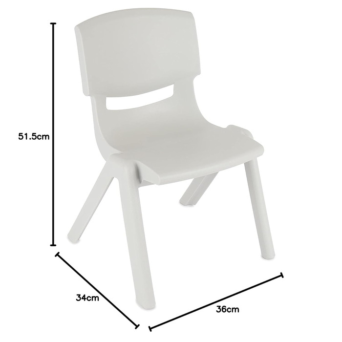 Дитячий стілець Bieco, підходить з 1 року, до 80 кг, штабелюється садовий стілець для приміщень/вулиці, дитячий стілець, розкладний стілець для дитячої кімнати, підходить з 3 років, від 2 років, дитячий стілець, пластикове дитяче крісло, стільчик для малю