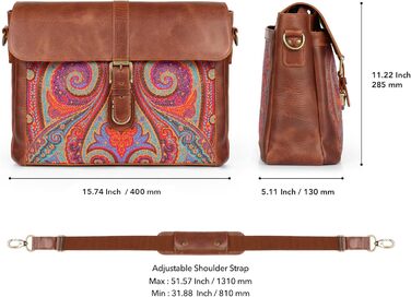 Сумка для ноутбука Londo Zion messenger bag - вищого ґатунку шкіра для стильних технічних професіоналів 13 дюймів коричнева