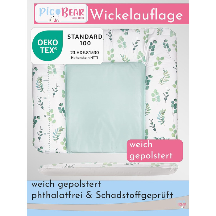 Пеленальний килимок Ведмедик - високоякісний пеленальний килимок OEKO-TEX - простий у догляді пеленальний килимок - пеленальний ки