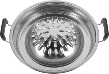 Розкішна тайсько-корейська сковорода-гриль Насадка для гриля Сковорода з нержавіючої сталі Плита з антипригарним покриттям Сковорода для кемпінгу Сковорода-гриль Кругла сковорода-гриль для гриля вдома