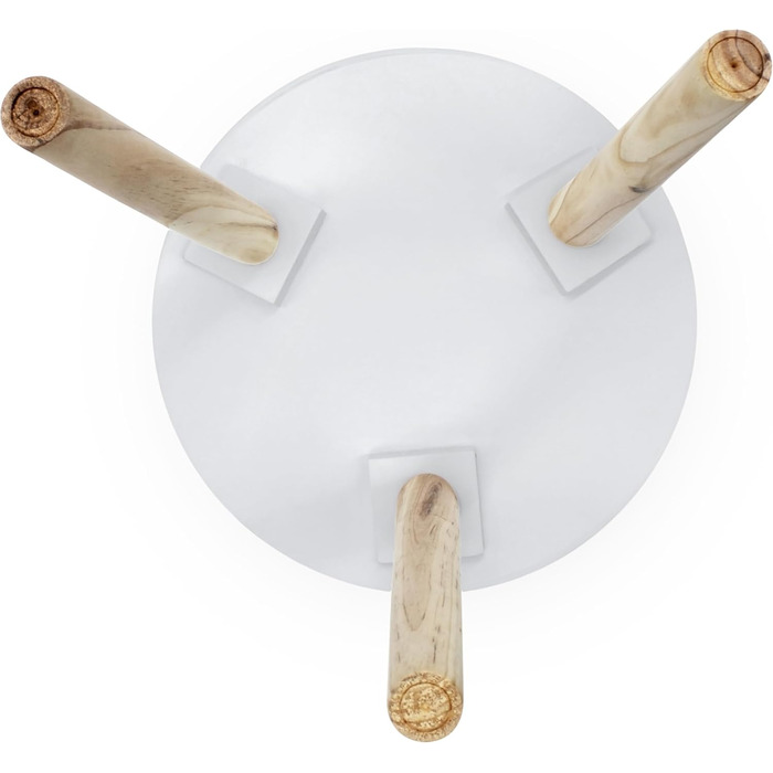 Декоративний дерев&39яний стіл Spetebo 36x30 см - Білий - Маленький бічний столик, журнальний столик, диван-столик