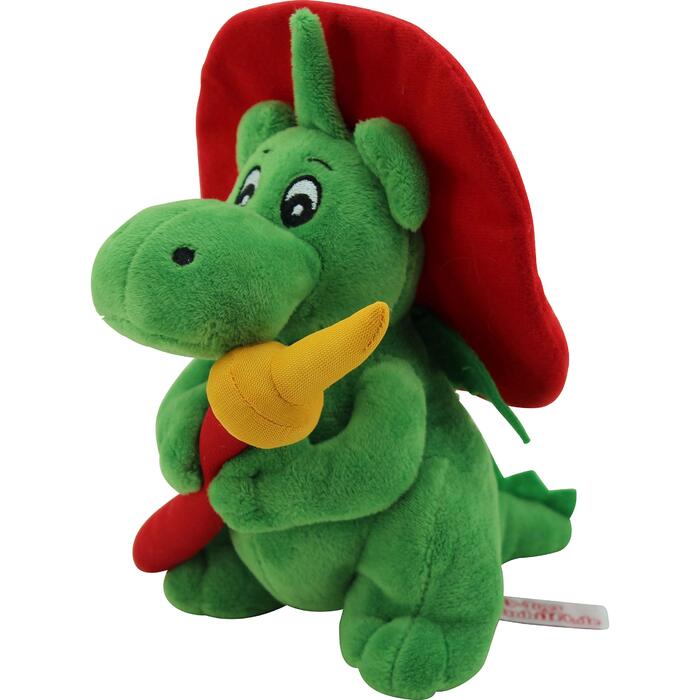 М'яка іграшка Sweety Toys 11025 Драко XL Грізу 20 см з пожежним рукавом, 20 см