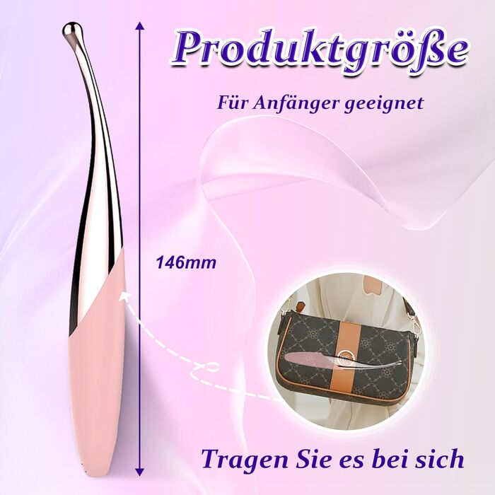 Високочастотний вібратор для точки G, вібратор для клітора, 10 режимів вібрації, 3 змінні вібраційні головки, високочастотний силіконовий вібратор, вібрація для жінок, стимулятор клітора, анальний вібратор