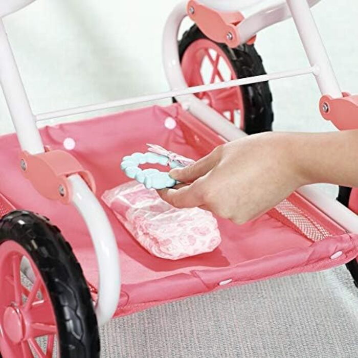 Коляска Baby Annabell Deluxe для ляльки 43 см - зручна для маленьких рученят, творча гра розвиває емпатію та соціальні навички, дл