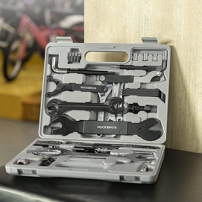 Набір інструментів для ремонту велосипедів ROCKBROS 44 в 1 з практичним футляром