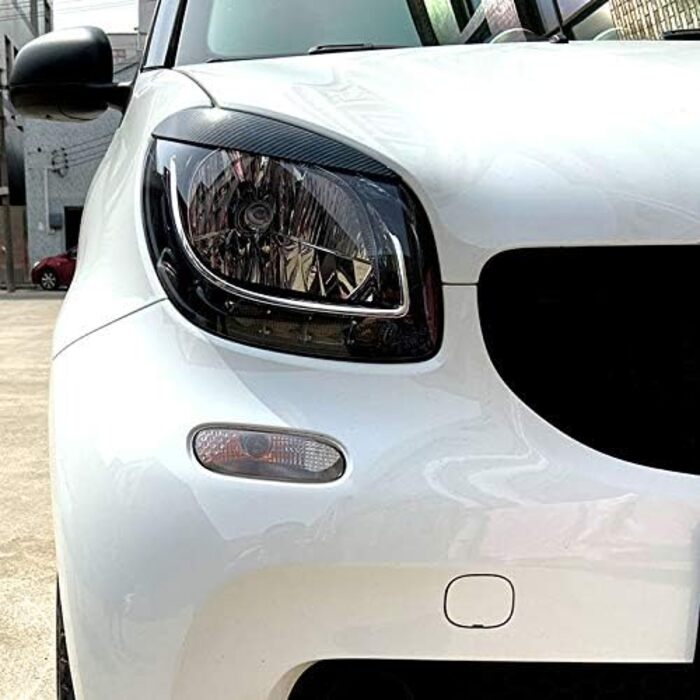 Чохол для очей фари в карбоновому стилі для Smart 453 Fortwo Forfour 2015-2020