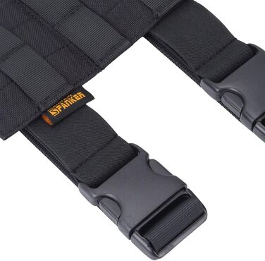 Тактична кобура на ногу з регульованою платформою Molle-модуль універсальний чохол на ліву/праву ногу чорний