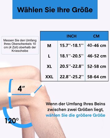 Колінний бандаж ABYON для жінок та чоловіків з металевими шинами, гелевою підкладкою для надколінка, ремінець 360, для розривів меніска, травм зв&39язок, передньої хрестоподібної/маскульної зв&39язки, відновлення після артриту та операцій, біговий середні