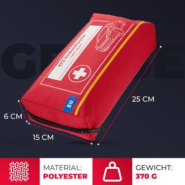 Автомобільна аптечка Автомобільна аптечка до 2029 року відповідає вимогам ЄС згідно з DIN 131642022 Аптечка Аптечка першої допомог