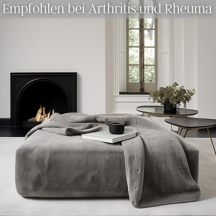 Електрична ковдра з підігрівом Steinborg з автоматичним вимиканням 150 x 80 см Таймер на 6 годин Можна прати в пральній машині при 30C 6 налаштувань температури Дистанційне керування Ковдра з підігрівом Підковдра з підігрівом Ковдра з підігрівом