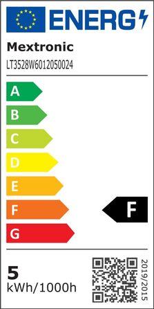 Світлодіодна стрічка Mextronic LED 3528 Холодне біле світло (6000K) 48W 500см 24V IP20