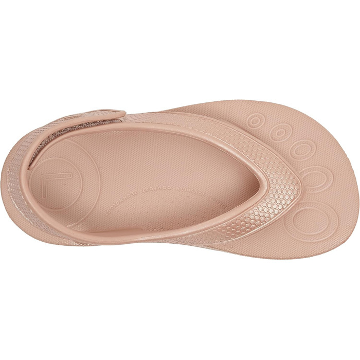 Дитячі сандалі Fitflop Unisex Kinder Iqushion із ремінцем на спині SolidFlipflop 25 EU рожево-золотистий колір