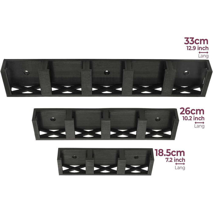 Підставка для спецій Mobilefox під шафу, підходить для 5 банок для спецій Ankerkraut з корком, чорна. Для 5 банок для спецій.