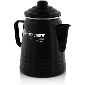 Емальований кавник Petromax Percolator 1,5 літра (чорний) на всіх типах печей, на вугіллі та решітках гриля Випуск найтонших ароматів від кави та чаю ароматний і насичений Чорний 1,3 літра