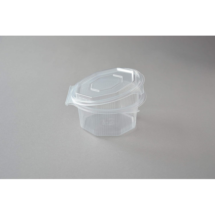 Звичайна побутова восьмикутна коробка, 500 мл. Восьмикутна коробка з відкидною кришкою (одноразова), сучасна, пакувальна коробка, контейнер, 400 штук, 500 мл, пластик, рекомендується ручне миття.