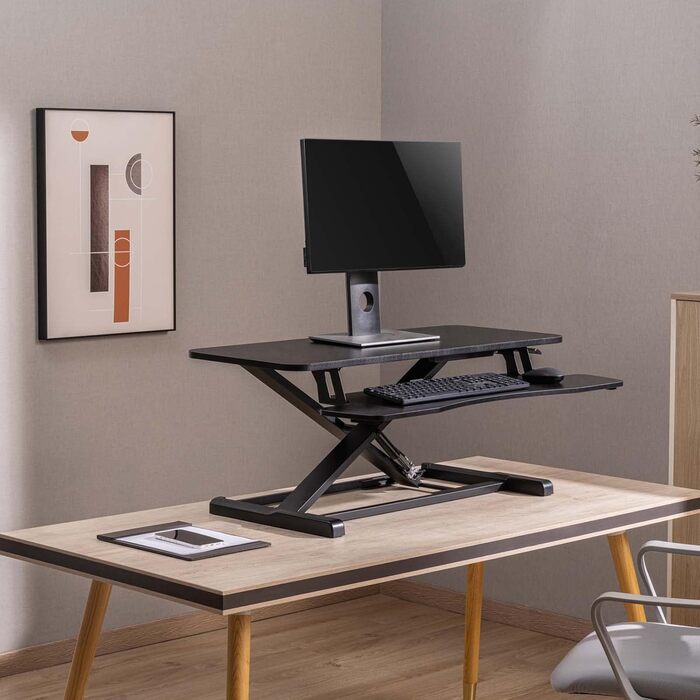 Підставка для столу Toboli з підставкою для клавіатури 95x40 см, регульована висота стільниці для ноутбуків 950x400x115500 мм