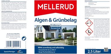 Засіб для видалення водоростей та зеленого нальоту MELLERUD Algae & Green Growth Remover, 2,5 л