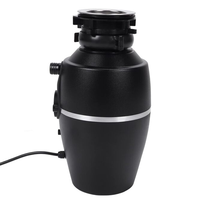 Безперервна подача сміття, безшумний, нержавіюча сталь, 1300 мл, корпус ABS, водостічна труба, сміттєвідвідведення, 3800 об/хв, 1 к.с., для кухні (вилка ЄС)