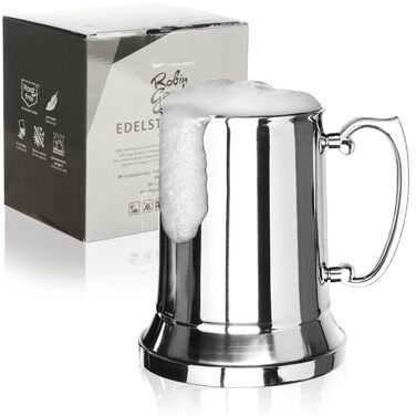 Кухоль з нержавіючої сталі - металевий пивний кухоль - термокружка з двома стінками - кемпінгова кружка без бісфенолу А 450 мл