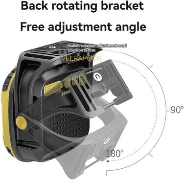 Портативний світлодіодний ліхтар-прожектор, потужний ліхтарик для кемпінгу на свіжому повітрі, риболовлі, надзвичайних ситуацій, акумуляторний робочий ліхтарик, жовтий